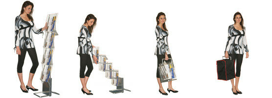 Inklapbaar folderdisplays