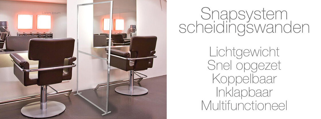 SnapSystem Scheidingswanden