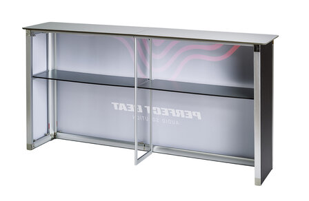 Mobiele beursbalie Classic frame 200cm achterkant