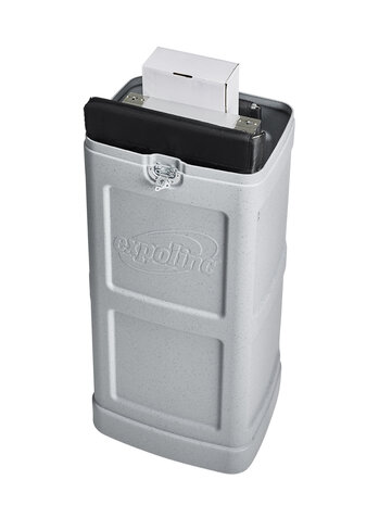 Classic frame beursbalie in een koffer