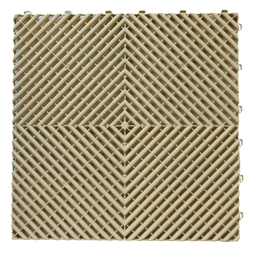 Creme Ribdeck vloertegels