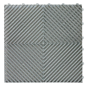 Zilveren Ribdeck vloertegels